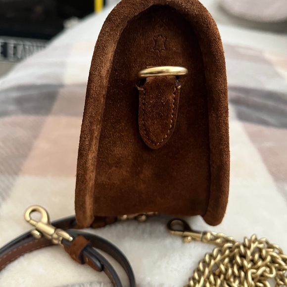 Coach Waverly honey brown Suede Shoulder Bag - Picture 5 of 7